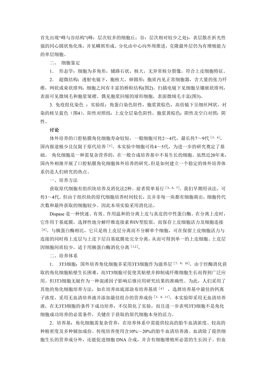 体外连续培养人口腔粘膜角化细胞_第3页