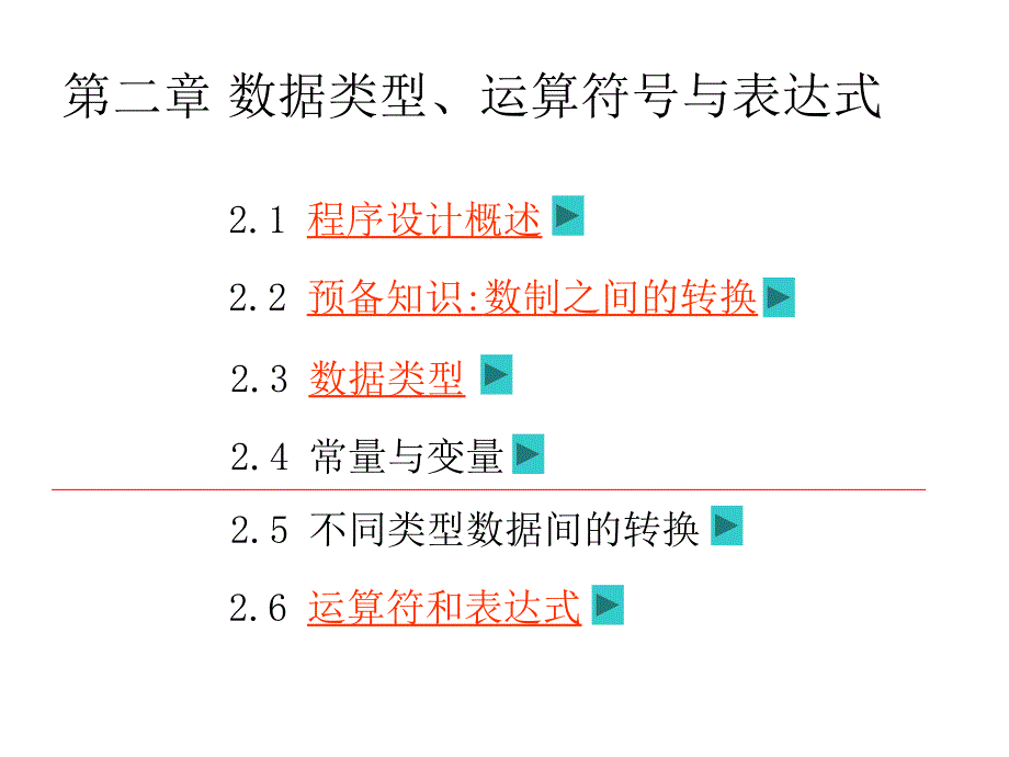  数据类型、运算符号与表达式_第2页