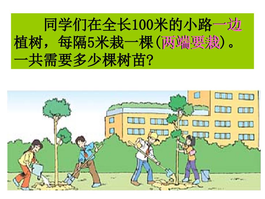 人教课标版_小学数学四年级下册《植树问题》PPT_第4页