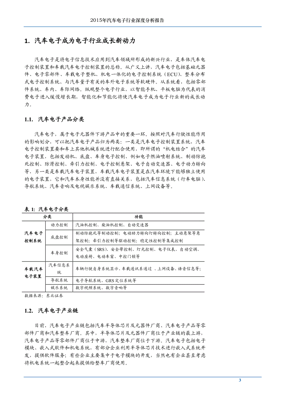 2015年汽车电子行业深度分析报告_第3页