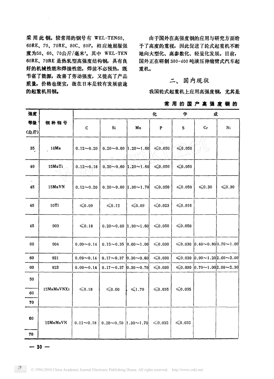 低合金高强度钢在轮式起重机上的应用_第3页