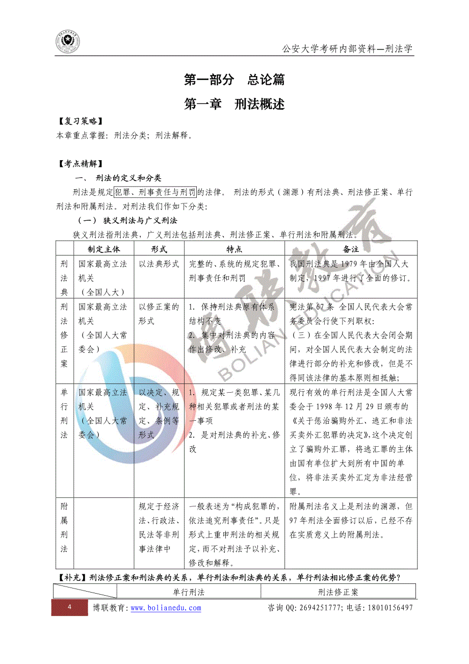 公安大学刑法学高分讲义_第1页