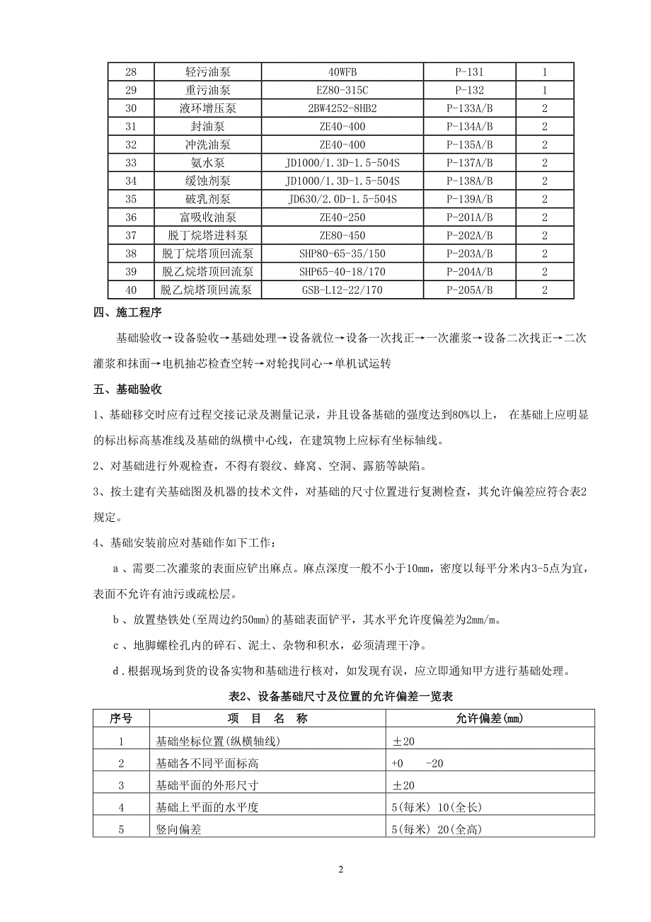 某装置机泵施工方案_第3页