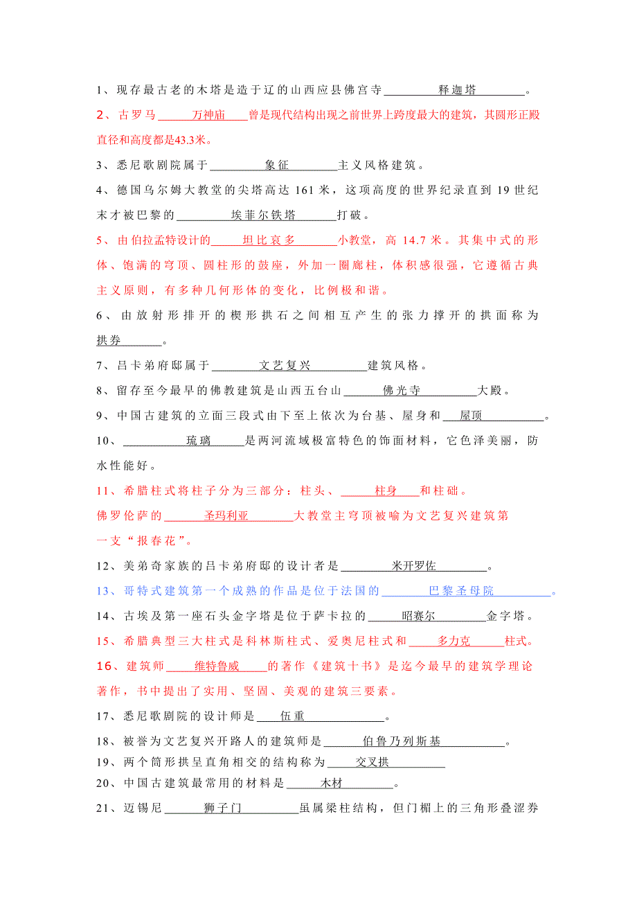 2014中外建筑史复习资料_第1页