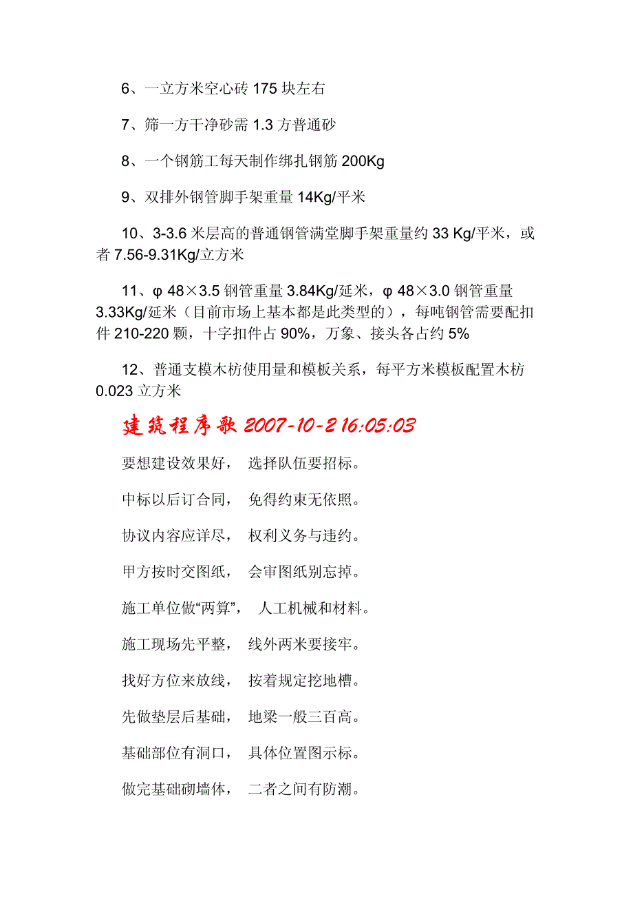 必须记住的建筑经验数据_第3页