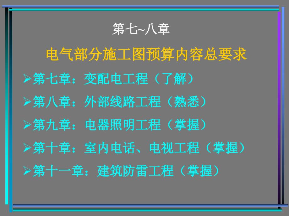 电气部分施工图预算内容总要求_第1页