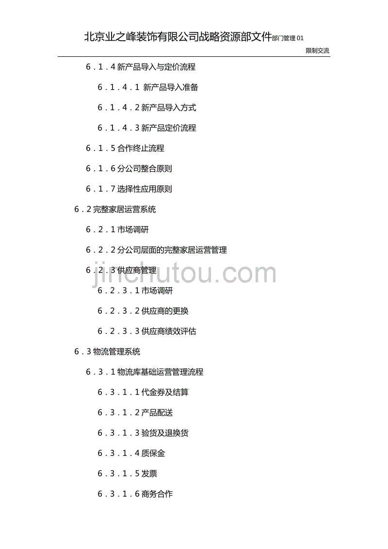 战略资源部全面工作手册封面与目录_第4页