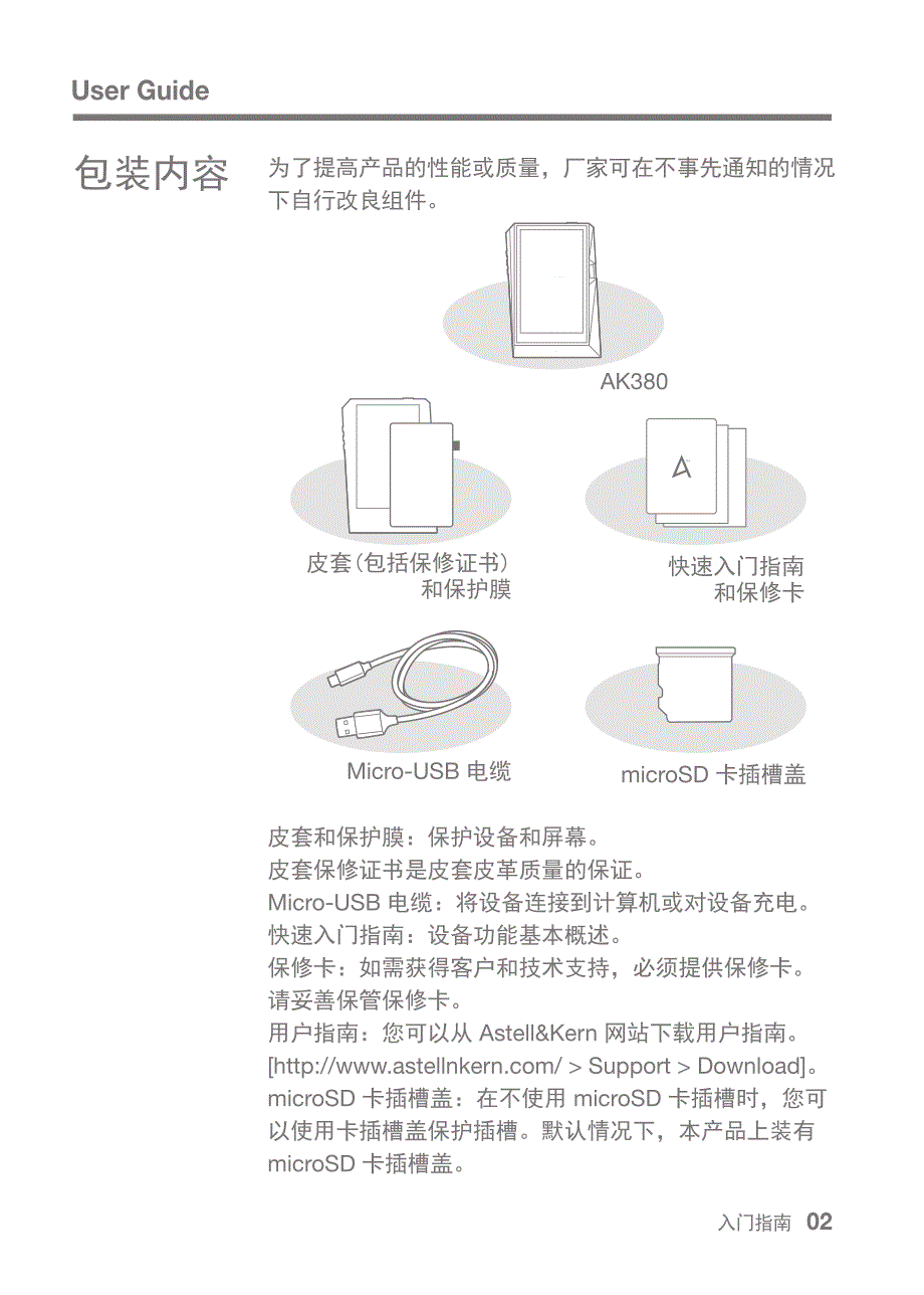 IRIVER AK380说明书_第3页