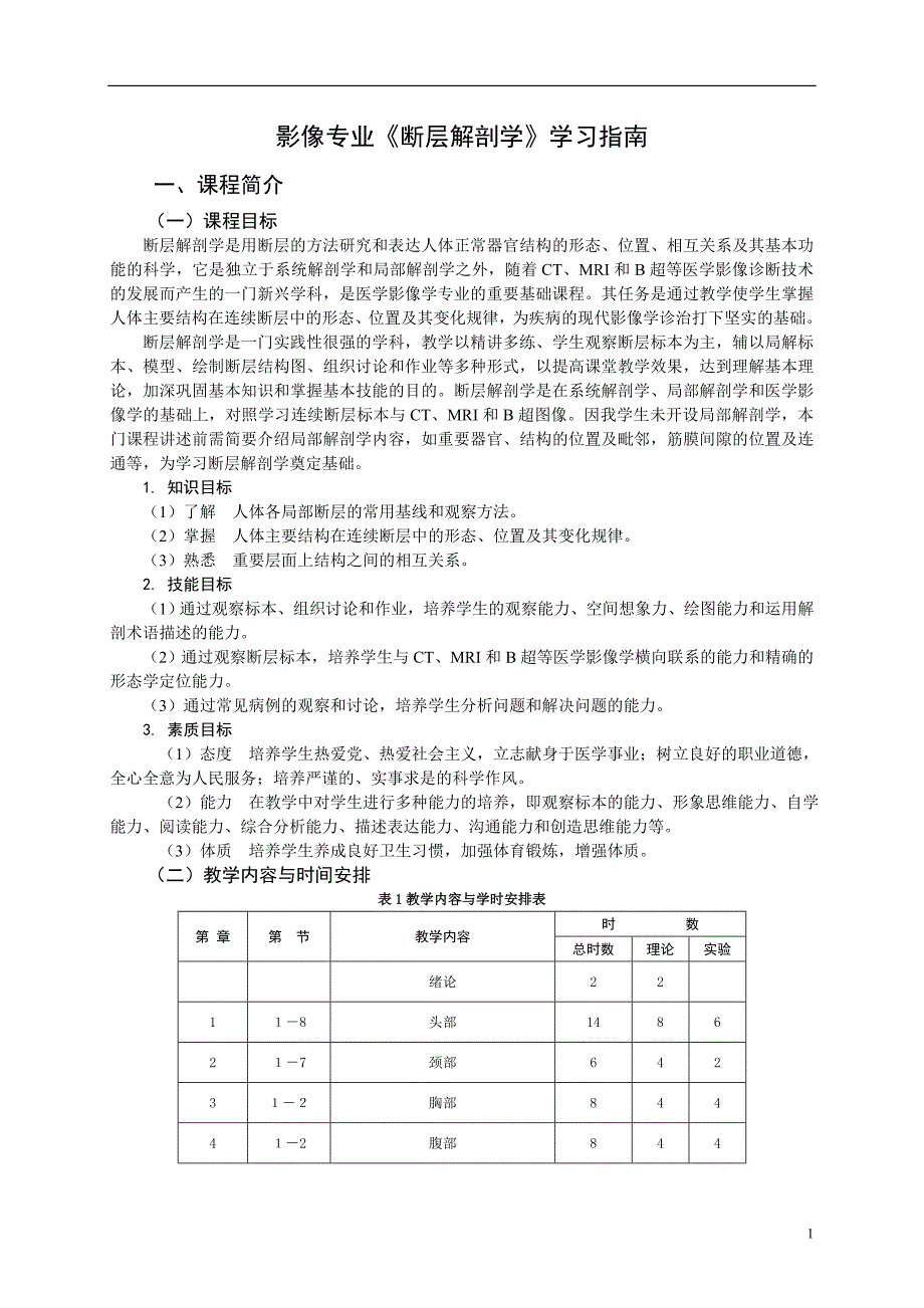 影像专业《断层解剖学》学习指南98_第1页