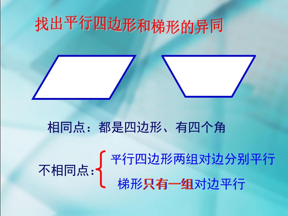 人教课标版小学四年级数学《梯形的认识》ppt_第5页