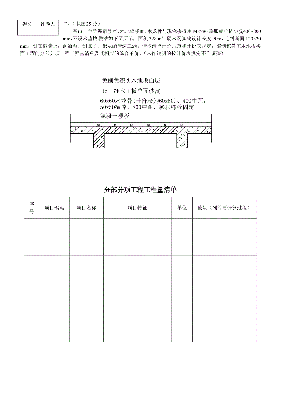 2007年造价员考试装饰卷_第2页