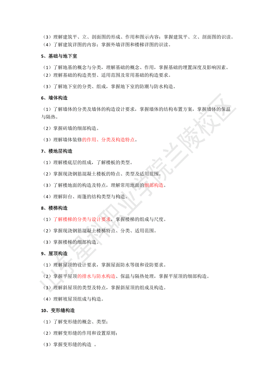 2018年春季高考土建类专业考纲_第2页