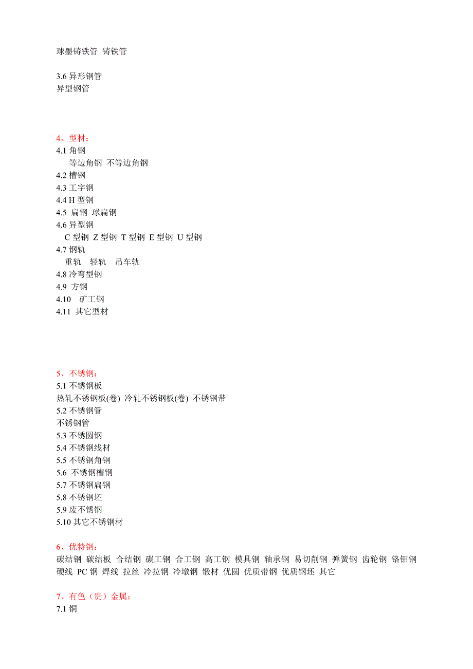 最全的钢铁分类明细下载_第2页