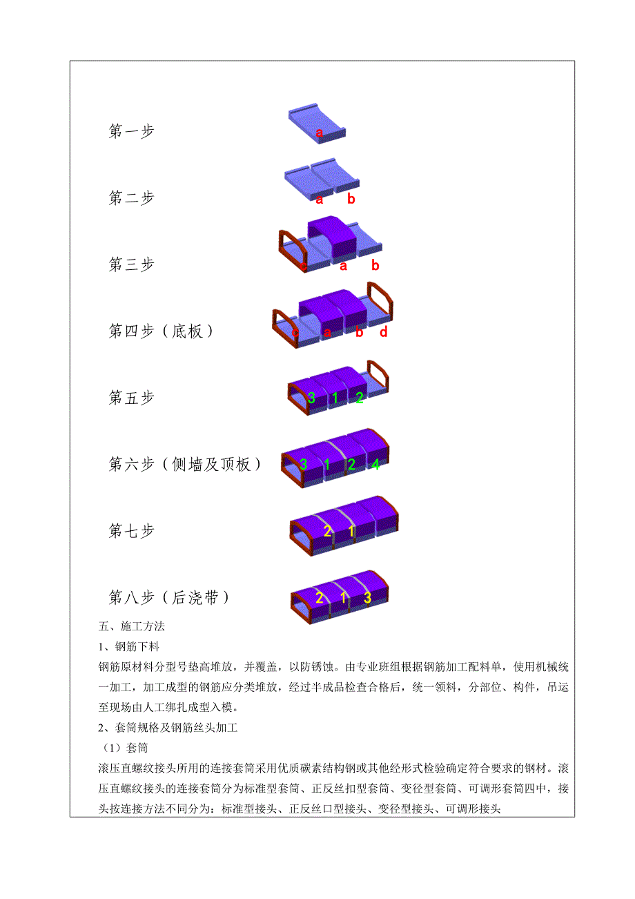 沉管钢筋施工技术交底1_第2页