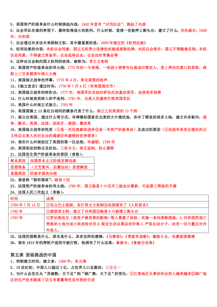 八年级历史下半册全书题目大纲(含答案)_第3页