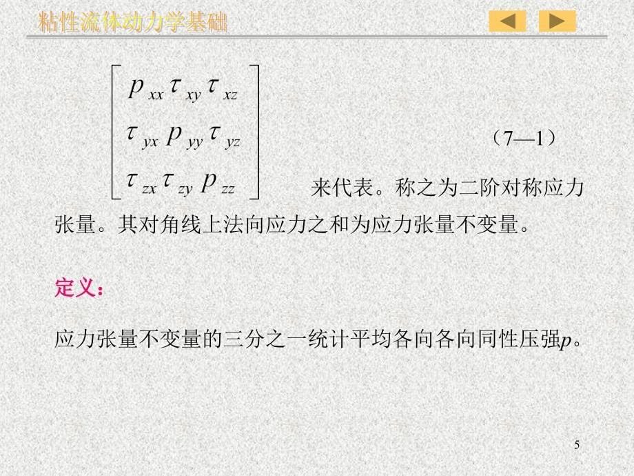 流体力学 粘性流体动力学基础_第5页