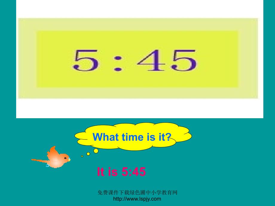 人教版PEP小学四年级英语下册Unit_2_What_Time_Is_It课件PPT_第4页