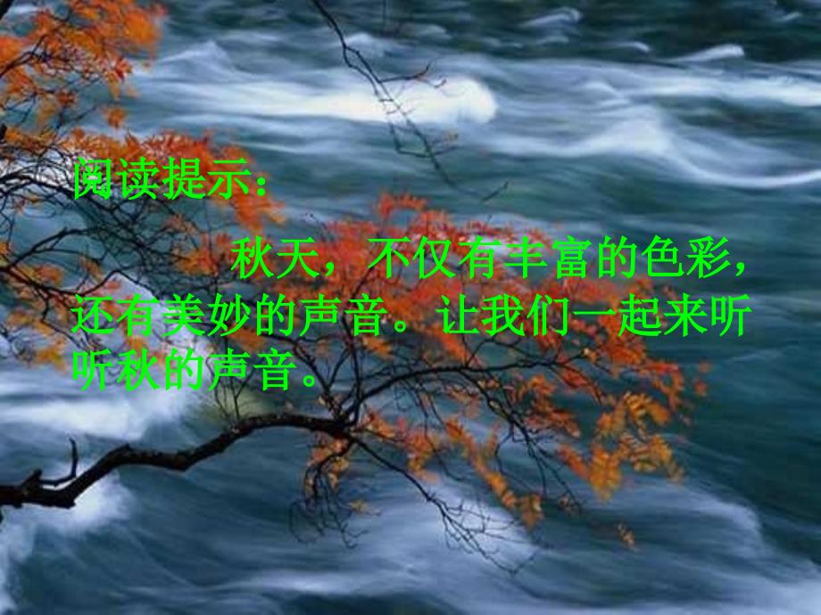 人教版小学语文三年级上册《听听秋的声音》PPT课件_第1页