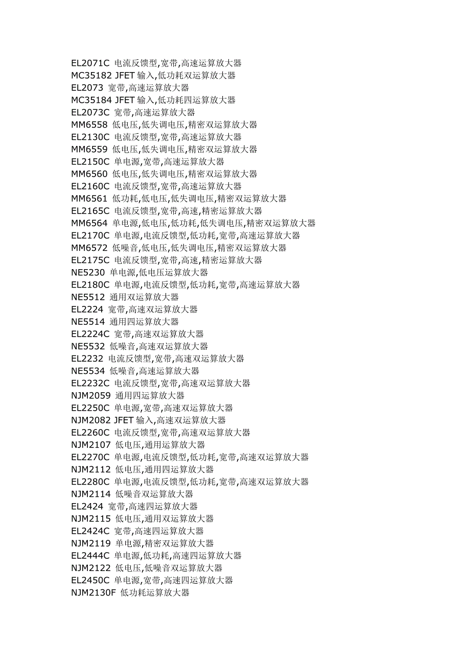 运放型号及特点资料库_第4页