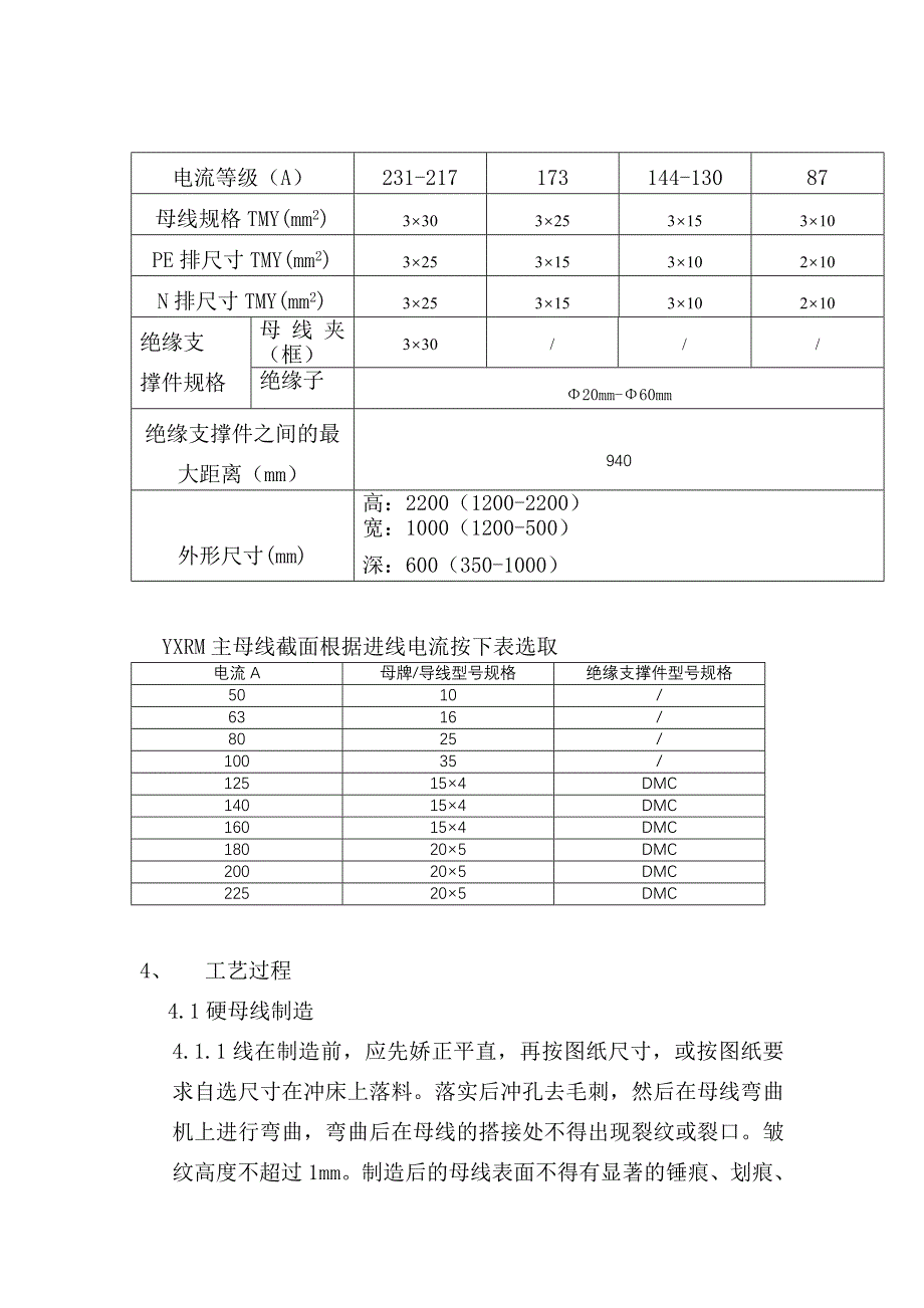 母线制造和安装工艺规程_第3页