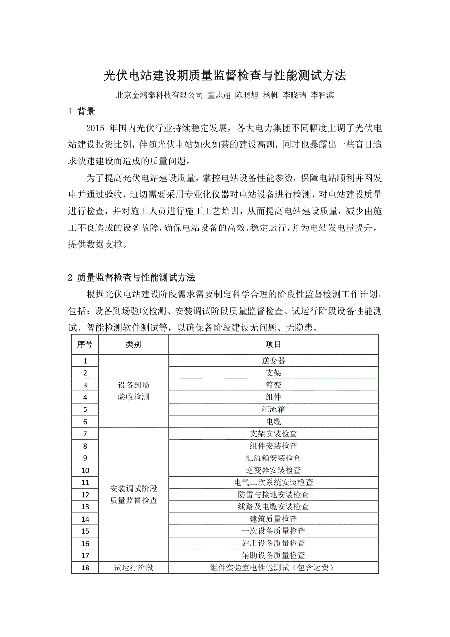 光伏电站建设期质量监督检查与性能测试方法_第1页