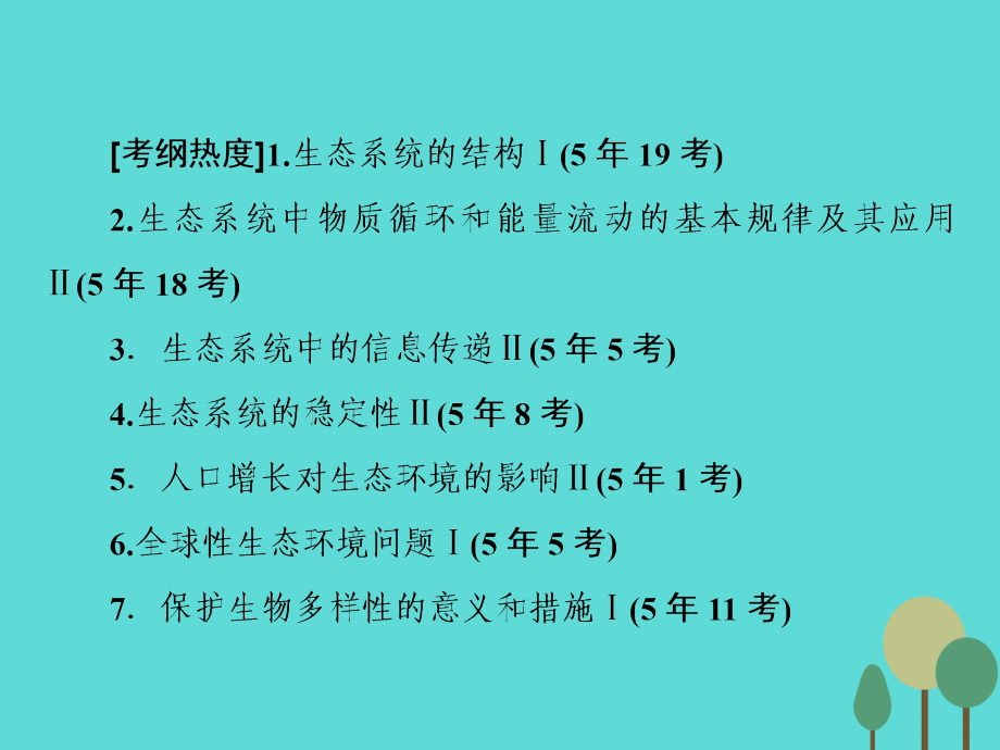 2017届高考生物二轮复习 第1部分 专题讲练突破 专题6 第14讲 生态系统与环境保护课件_第3页