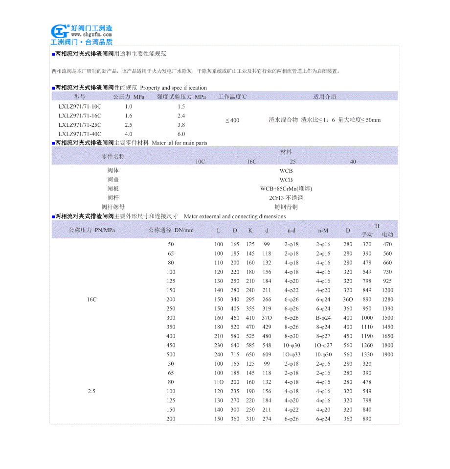 两相流对夹式排渣闸阀-lxlz71y两相流对夹式排渣闸阀_第2页