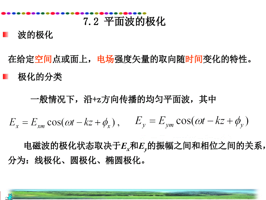 电磁场与电磁波课件7.2 波的极化_第2页