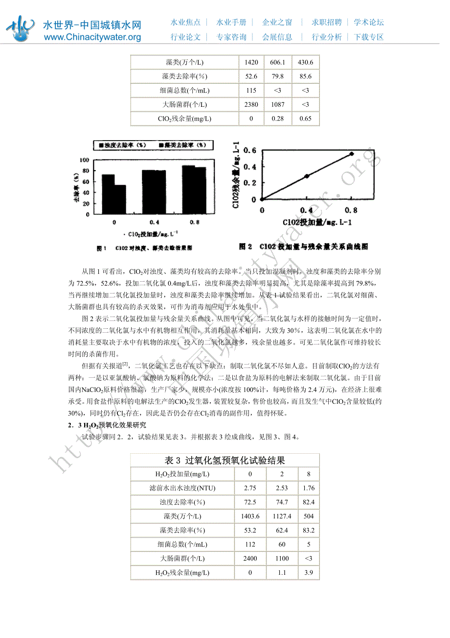 三种预氧化剂在水处理中的应用试验研究_第3页