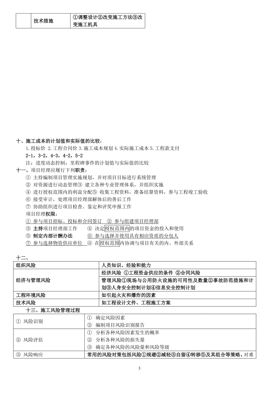 2011年二级建造师《建设工程施工管理》复习重点资料总结_第3页