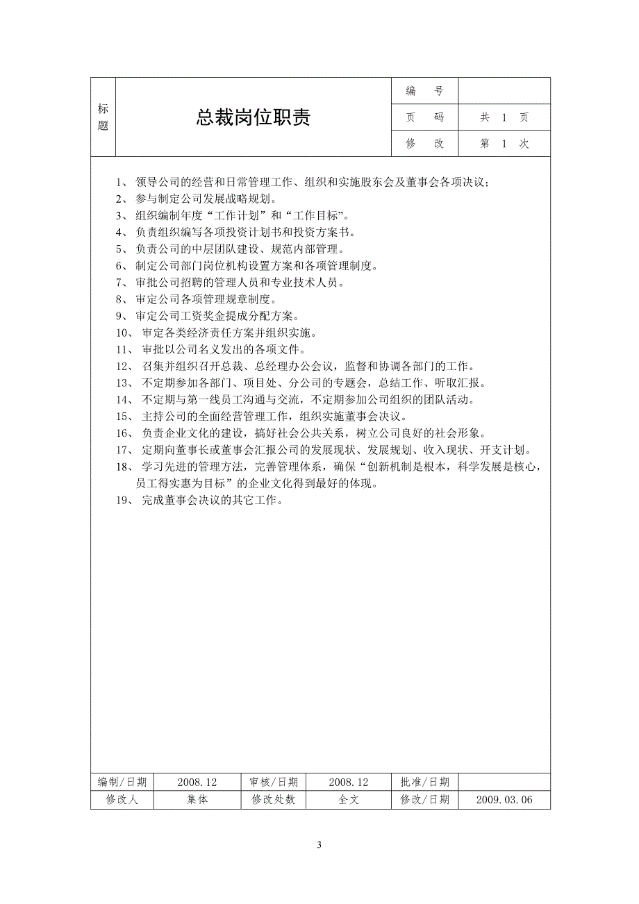 公司人员岗位介绍及职责说明书_第3页