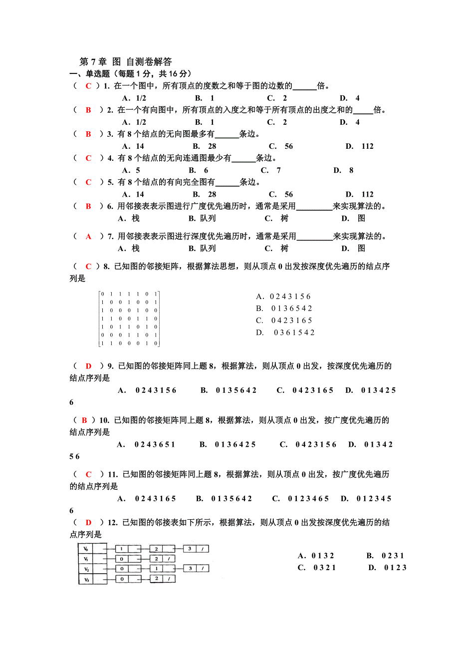 图自测卷解答_第1页