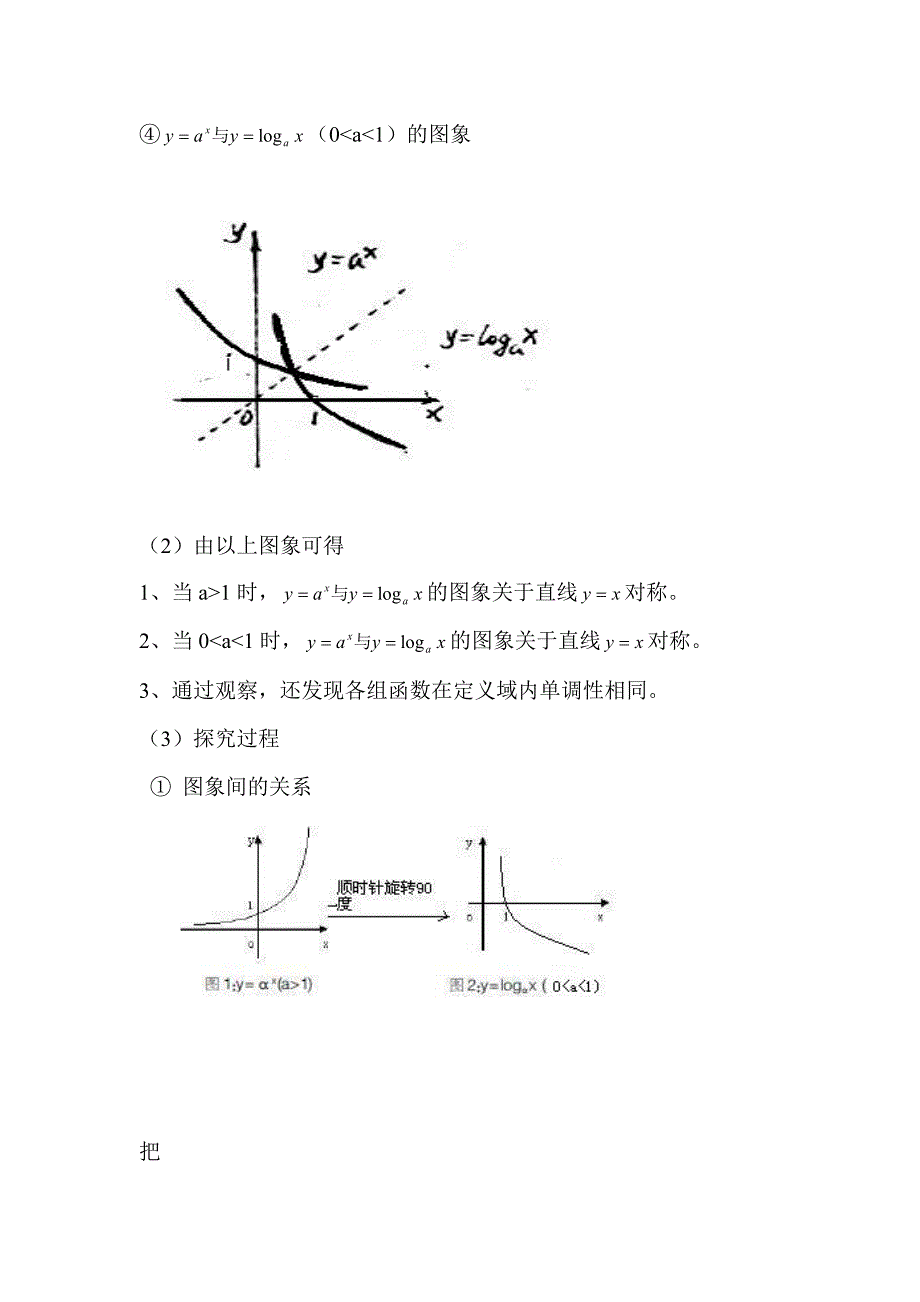 互为反函数的两函数图象间的关系_第4页