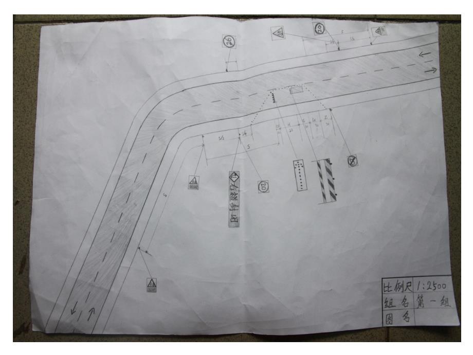 组级公路弯道附近工作控制区布置图_第3页