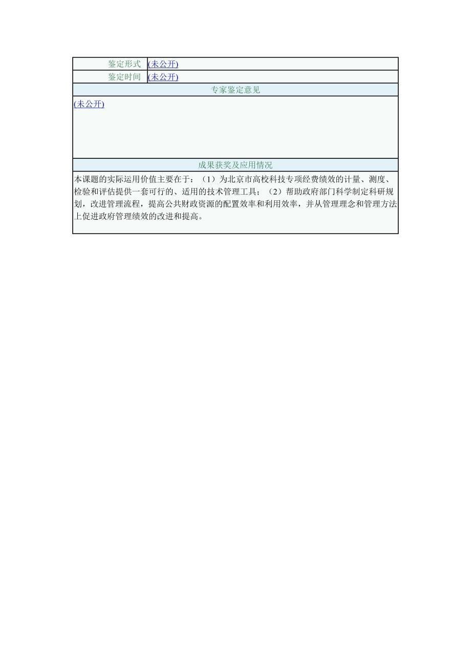北京市高校科研专项经费绩效评价体系和管理机制研究_第5页