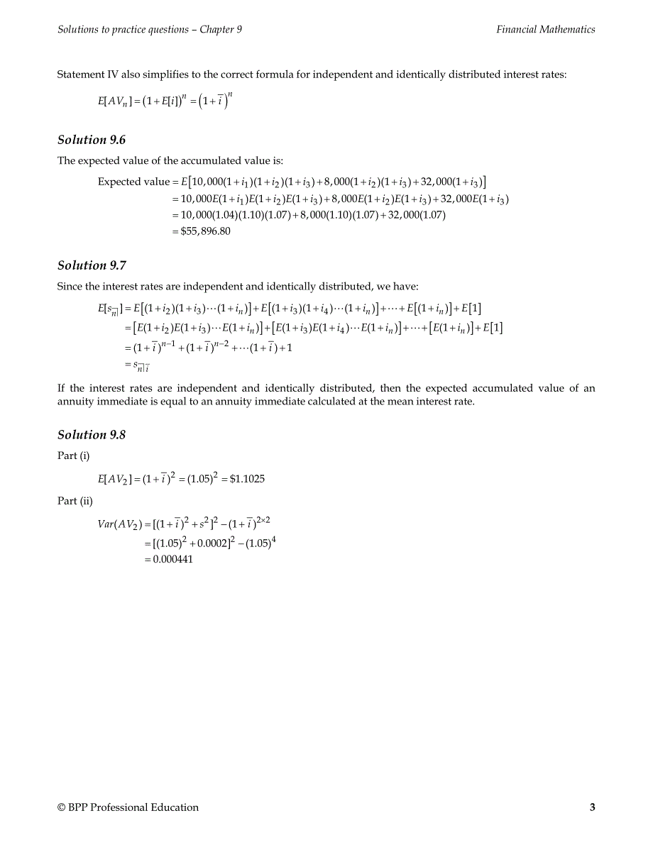北美精算师 fm 教材financial mathematics习题答案 第..._第3页