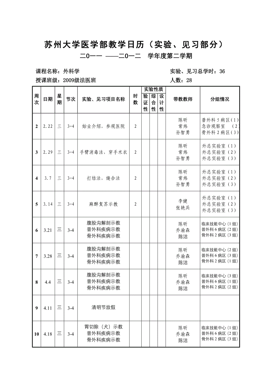 外科学2009级法医、口腔班_第3页