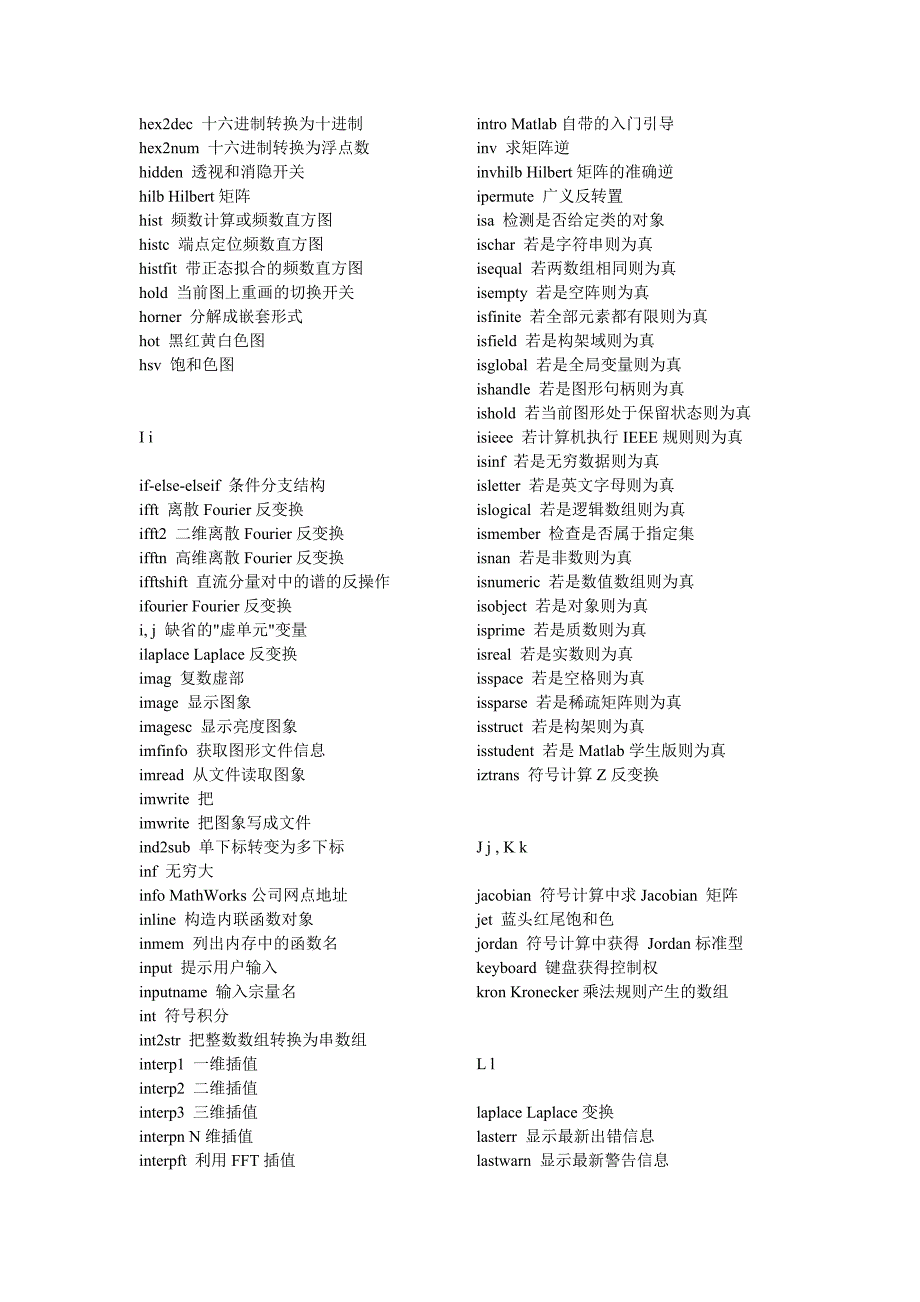 a版MATLAB函数查询,官方版_第4页