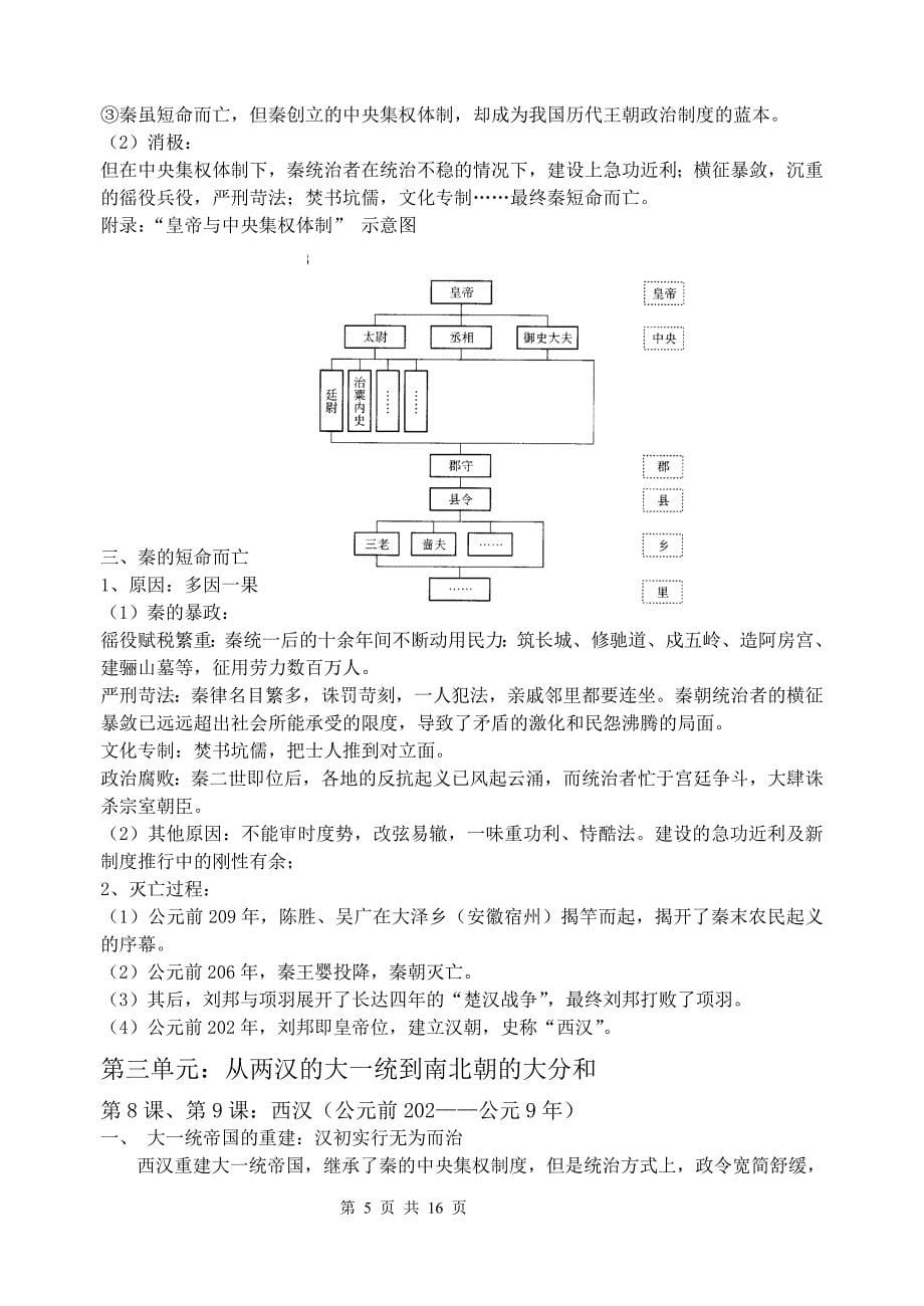 上海高中历史第二第三分册会考复习提纲(2014)_第5页