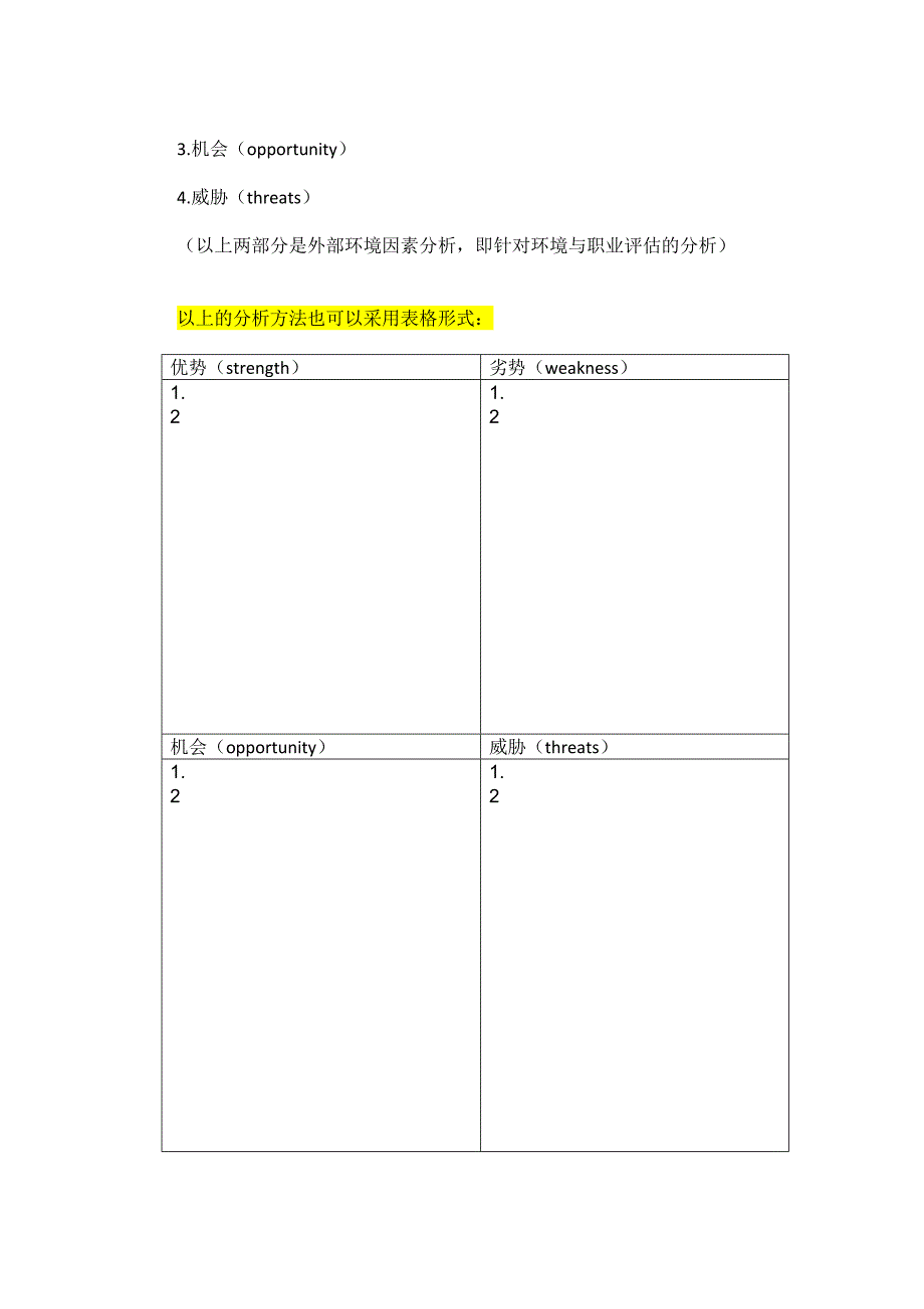 职业生活计划写作模板_第3页