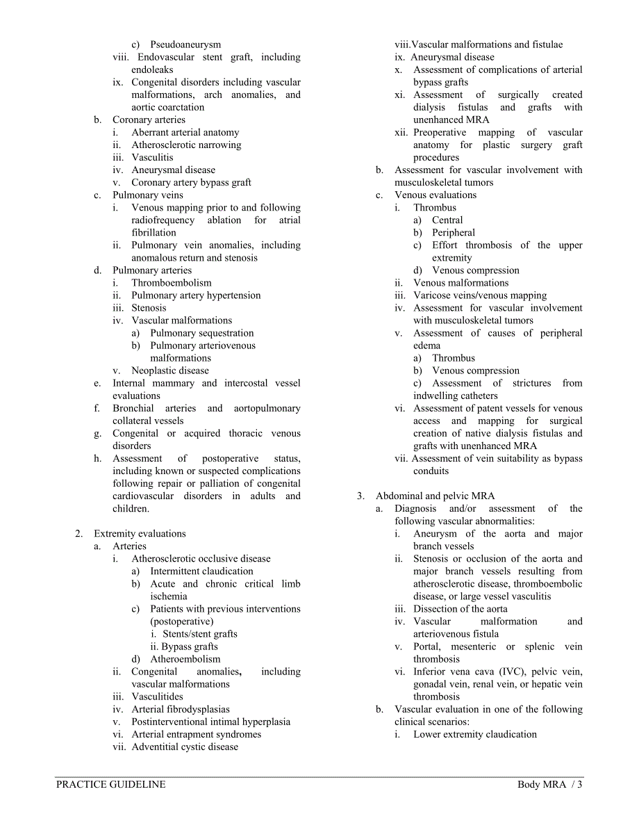 2010acrnascispr+儿科和成人核磁共振血管造影术实践指南_第3页