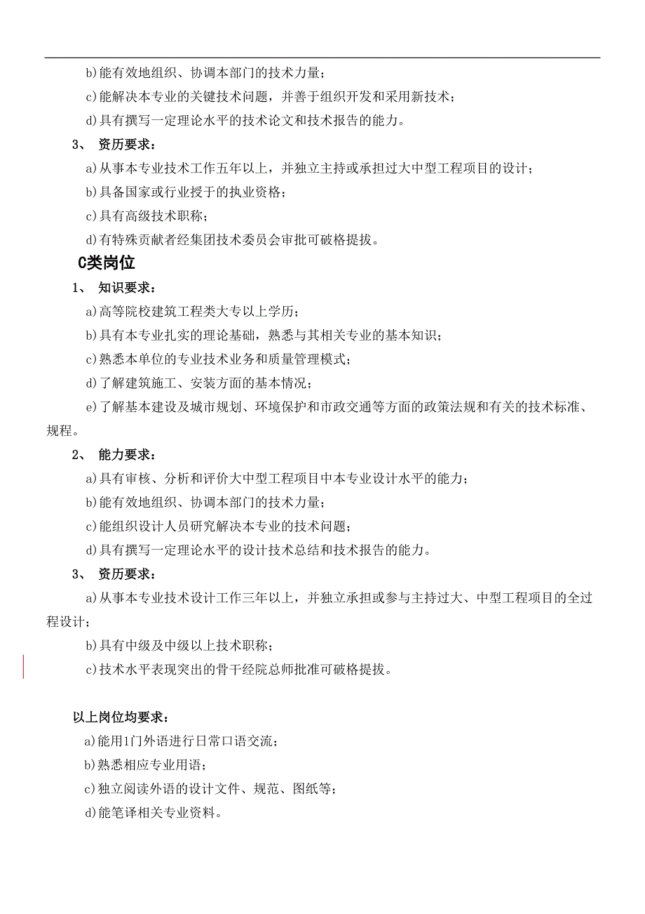 集团几大业态海外团队人员资格要求_第2页