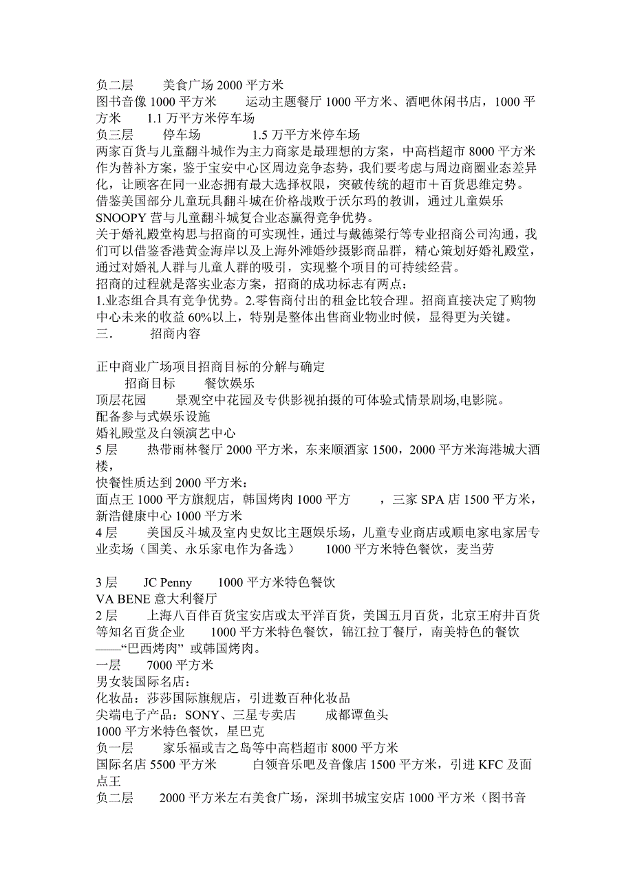 正中商业广场招商与运营管理方案_第2页