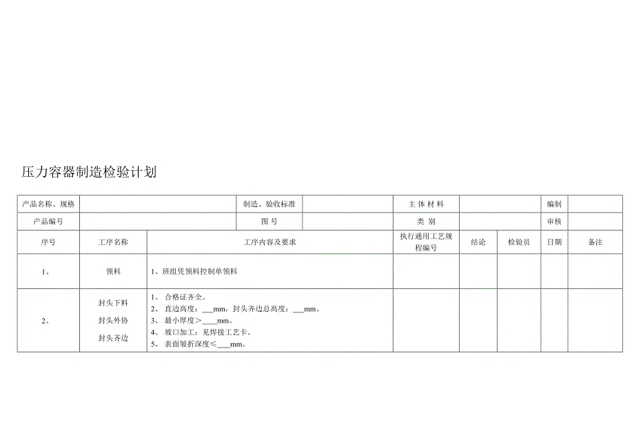 压力容器考验计划 microsoft office word 文档_第3页