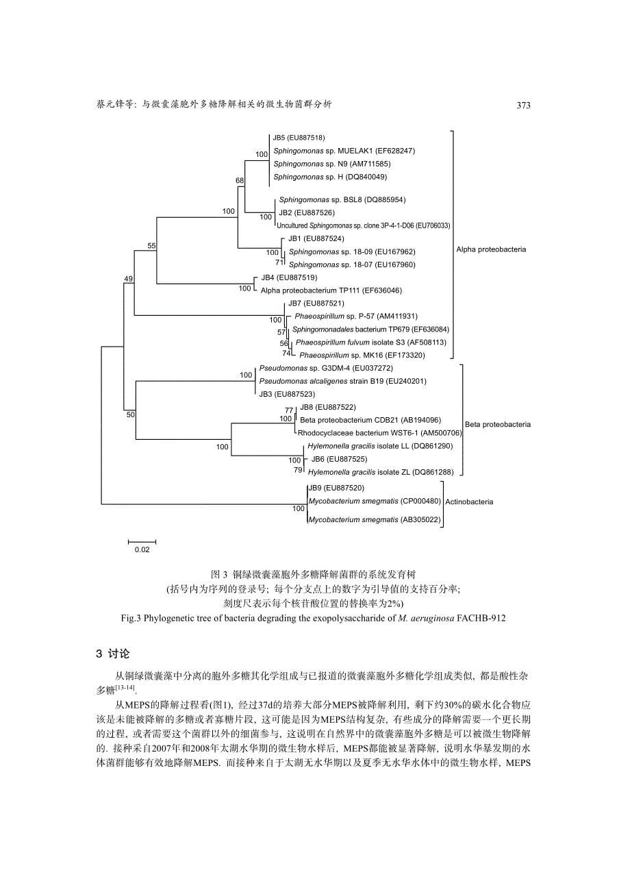 与微囊藻胞外多糖降解相关的微生物菌群分析_第5页