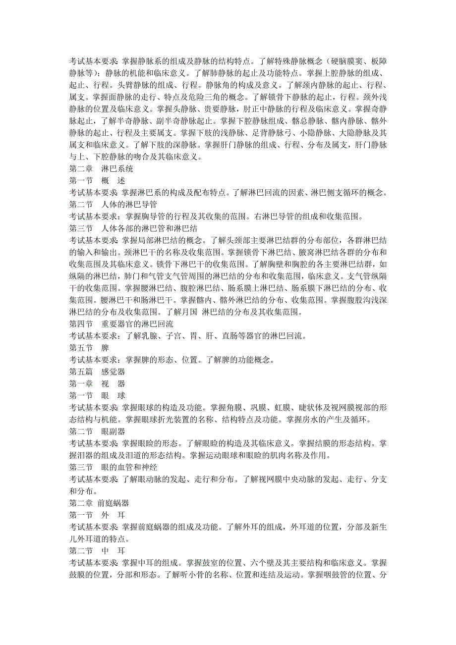 2011年辽宁医学院专升本考试大纲_第4页