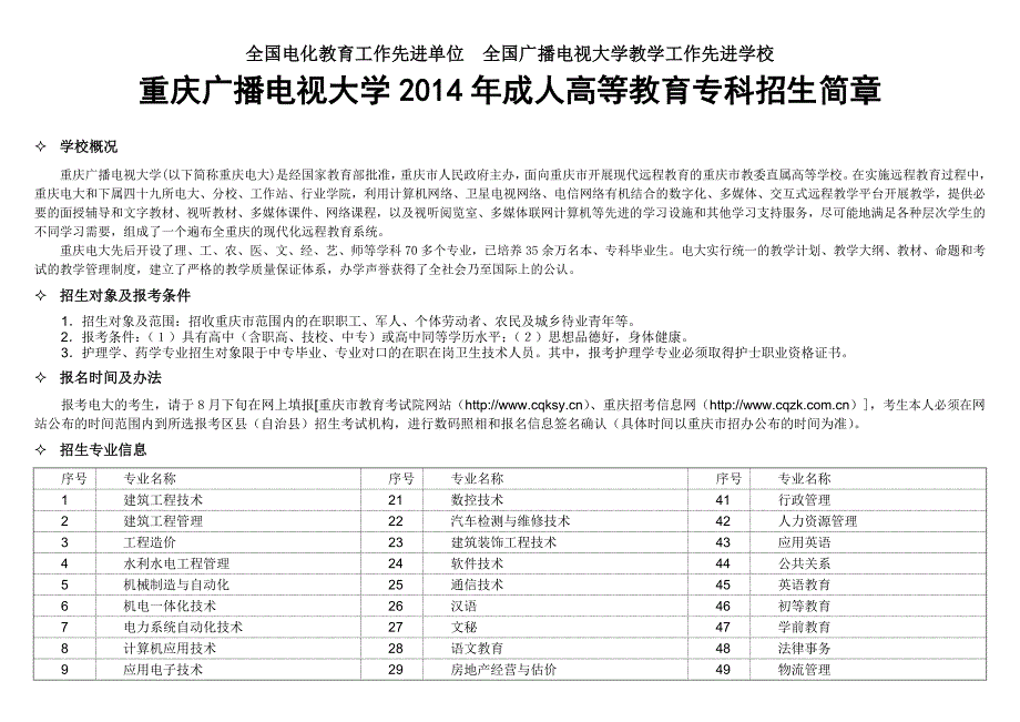 全国电化教育工作先进单位全国广播电视大学教学工作先进学_第1页