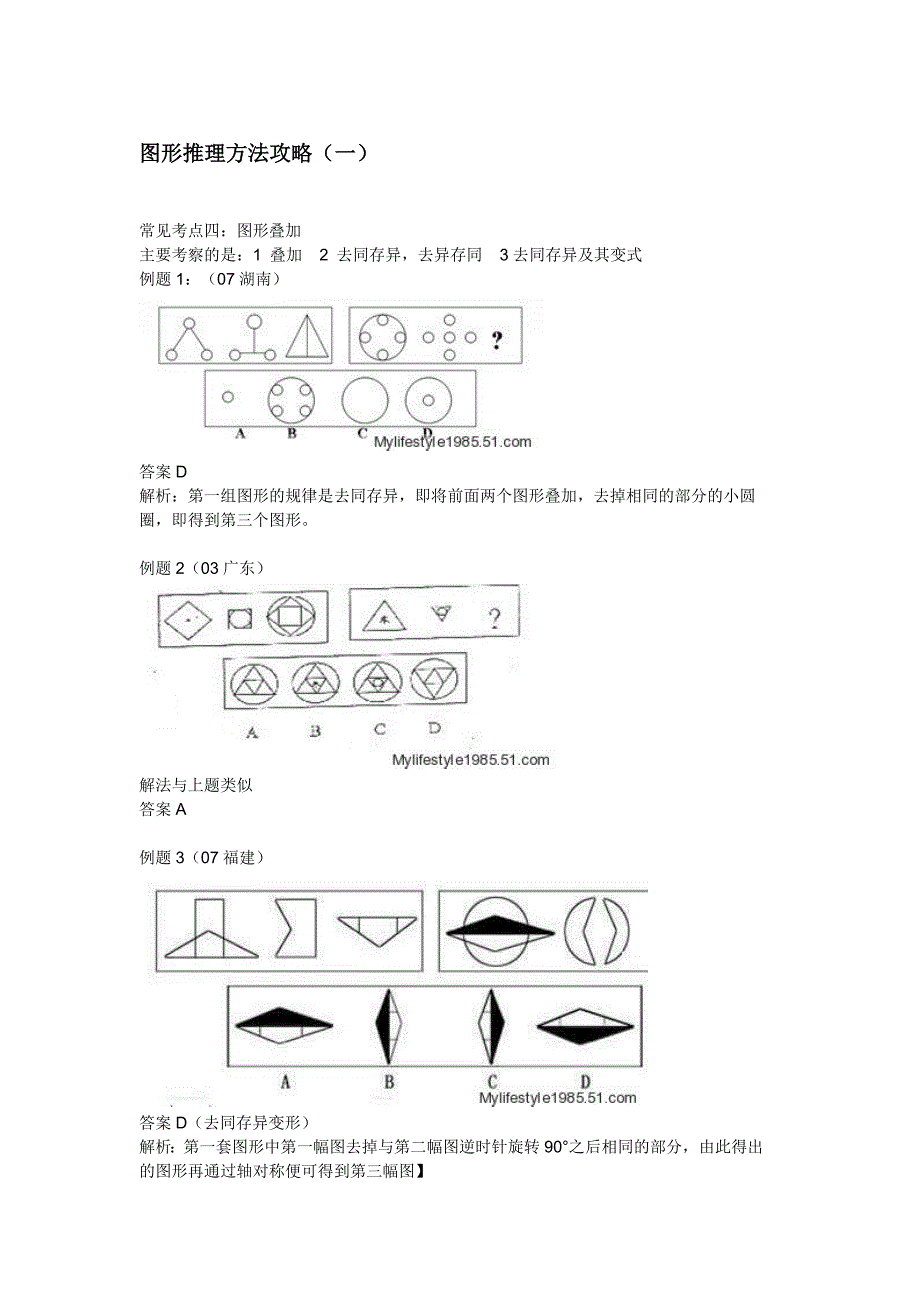 图形推理方法攻略_第1页