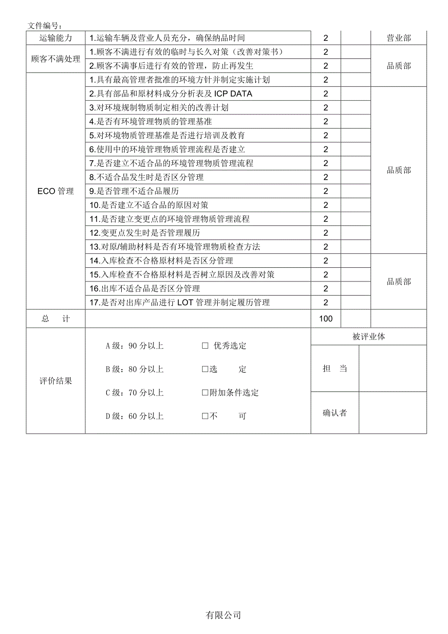 供方选定调查表_第2页