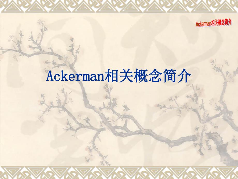 Ackerman相关概念简介_第1页
